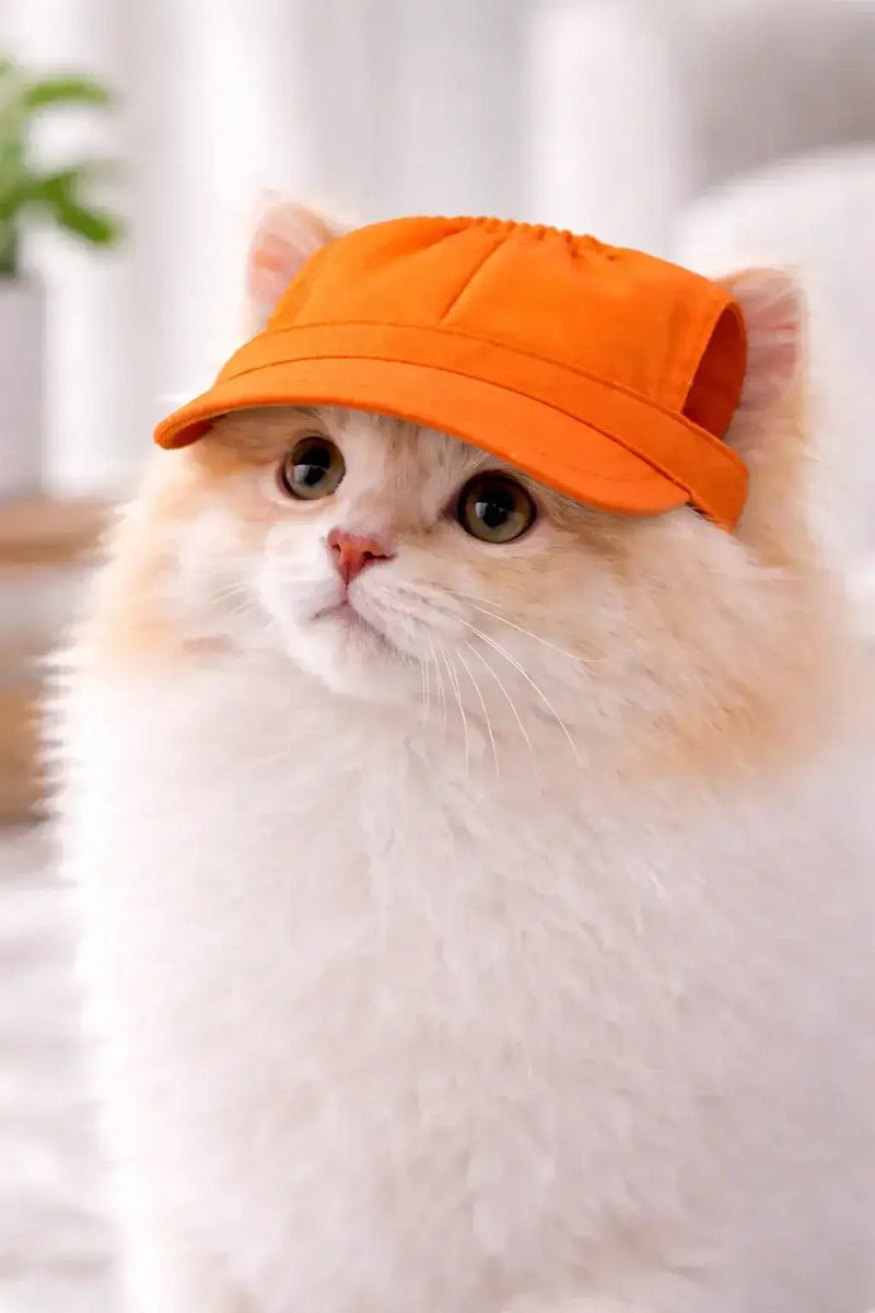 Adjustable Cat & Dog Hat – Cute Ear Cap, Comfort Fit - Clawmego