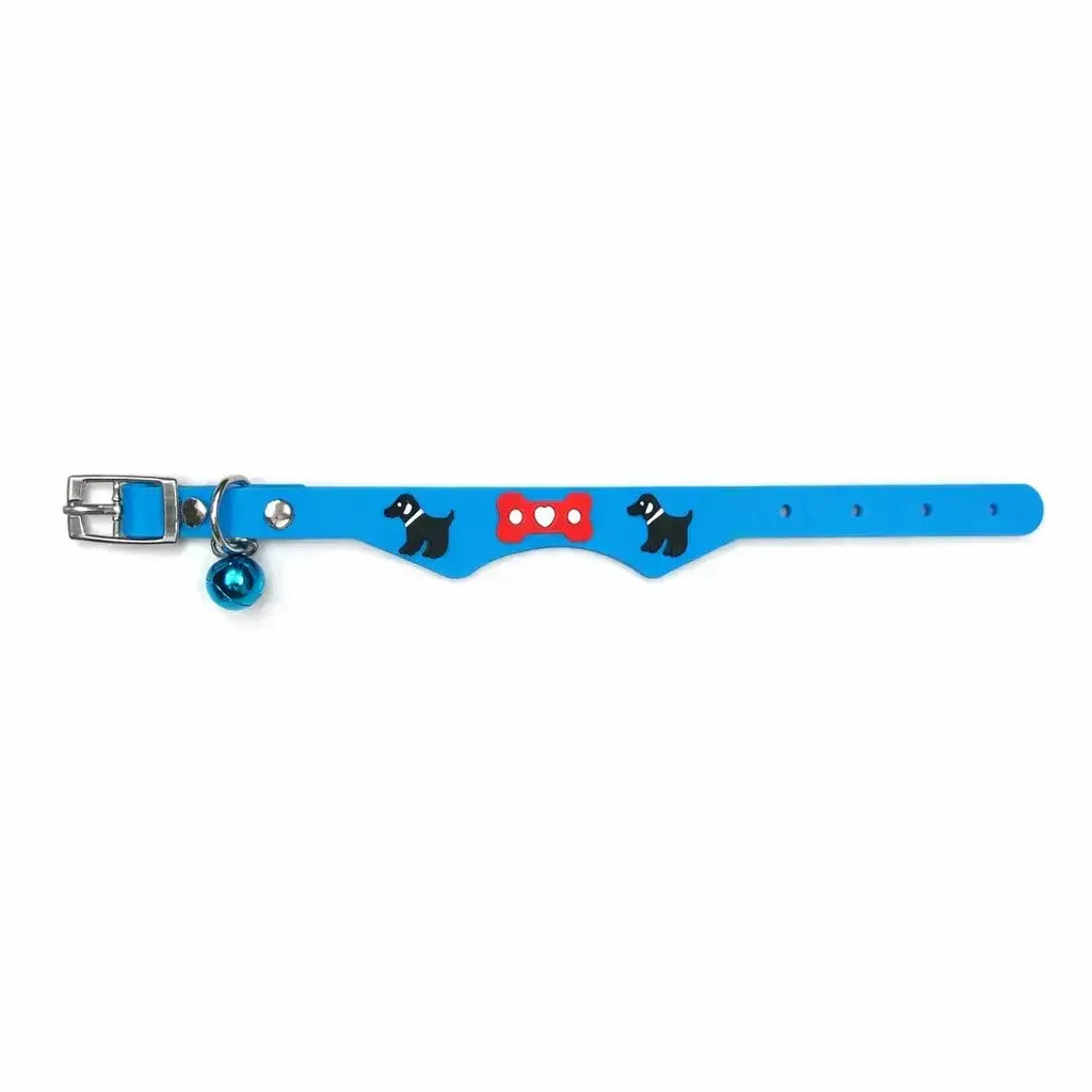 Adjustable Soft Silicone Cat/Puppy Collar with Bell – Lightweight & Waterproof