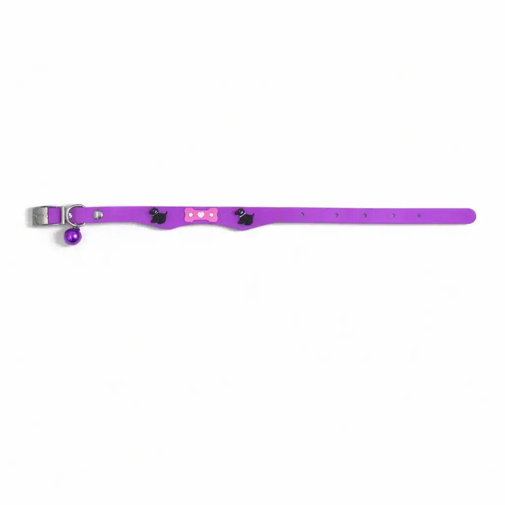 Adjustable Soft Silicone Cat/Puppy Collar with Bell – Lightweight & Waterproof