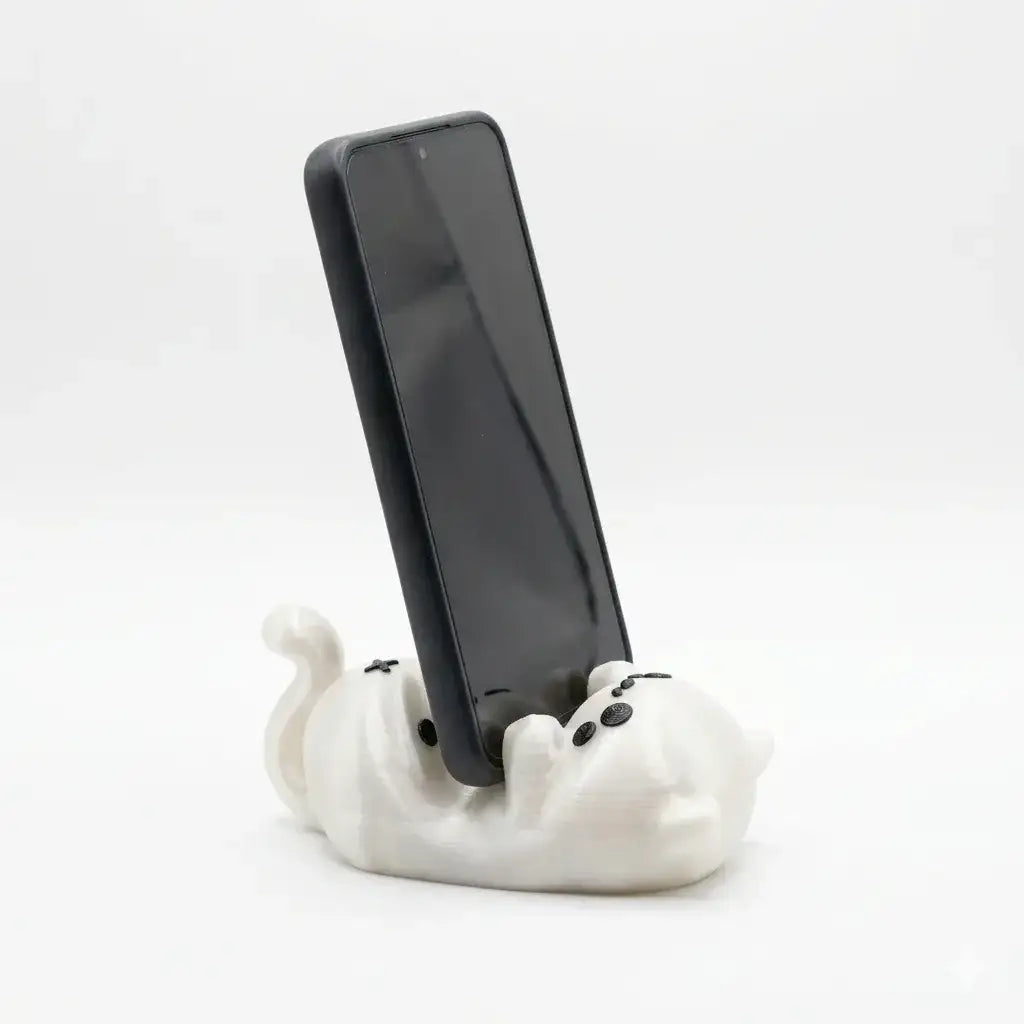 Cat_figurine_mobileholder_ Side View