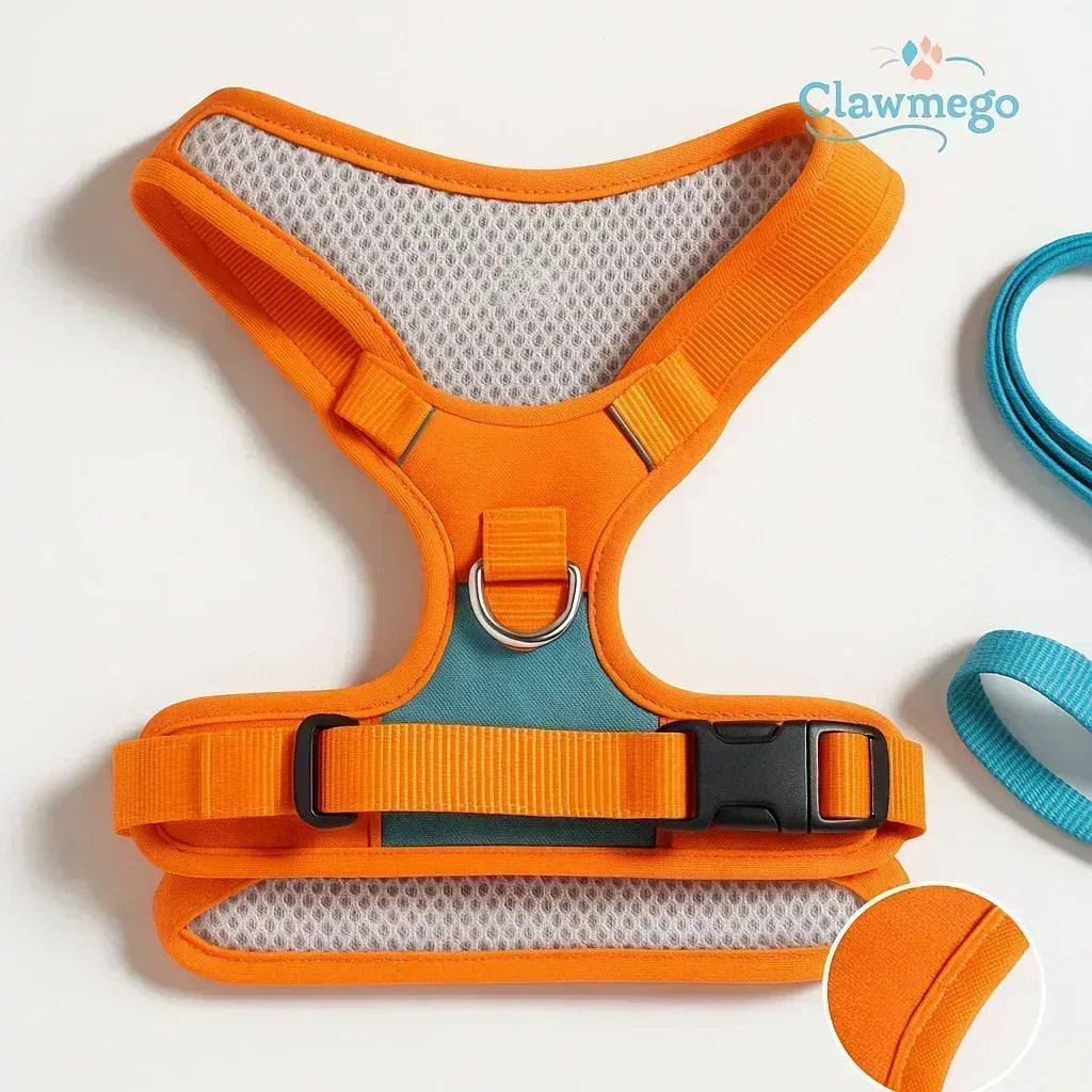 No-Pull Dog Harness, Padded Collar & Leash Combo - Clawmego