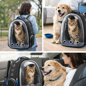 Premium Cat Travel Bag with Ventilation – Comfort Fit Sale - Clawmego