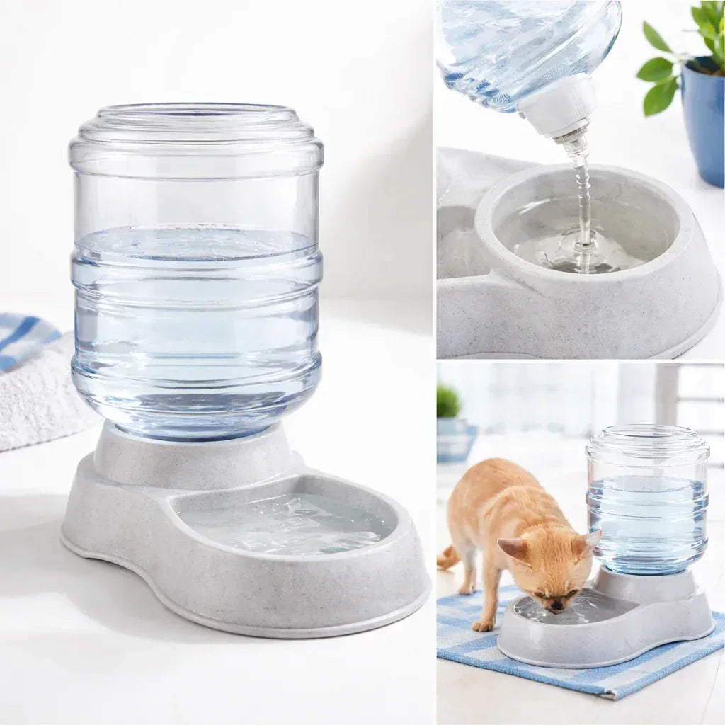 Automatic Pet Water Dispenser | Leak-Proof Gravity Bowl for Dogs & Cats Sale - Clawmego