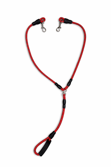 Clawmego Heavy Duty Dual Dog Leash – Rope for Two Dogs