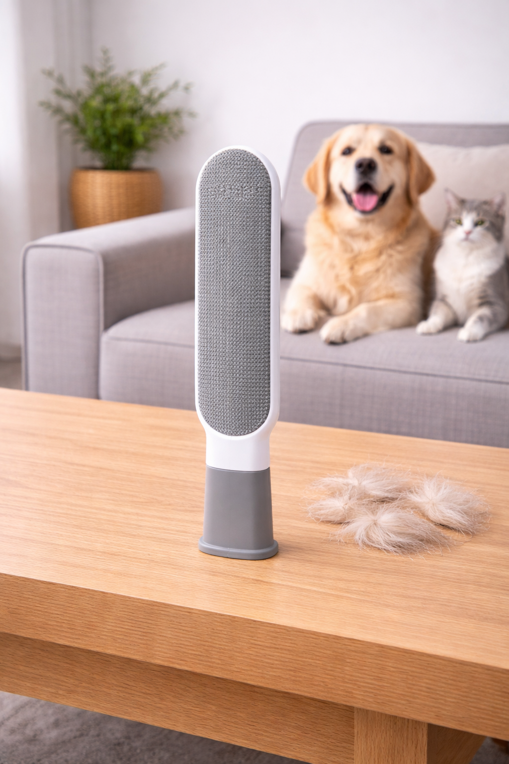 Clawmego Pet fur Remover – Reusable Brush for Dogs & Cats