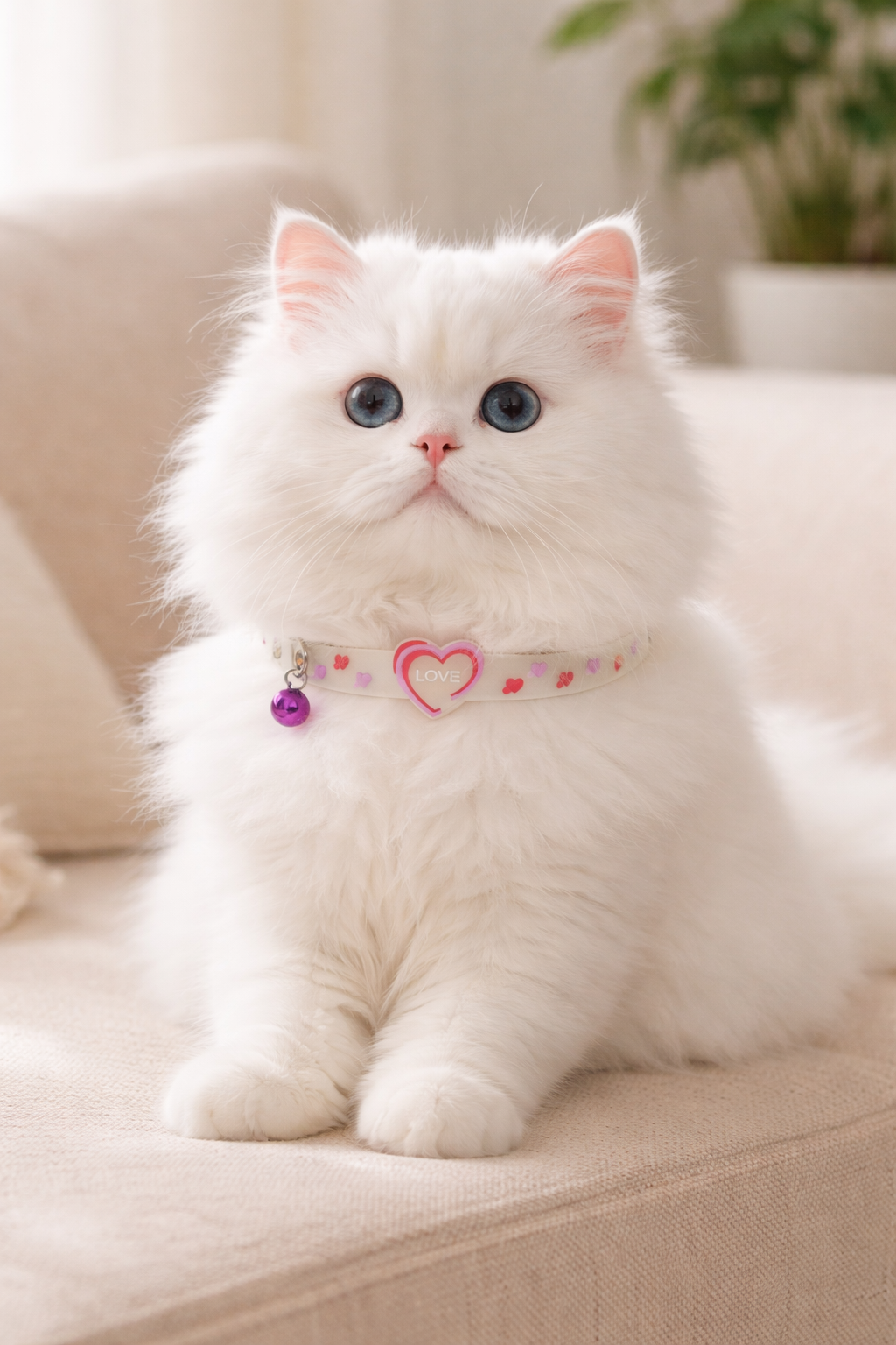 Clawmego Valentine’s Reflective Cat Collar – Adjustable Comfort Fit