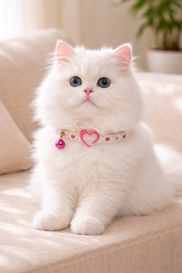 Clawmego Valentine’s Reflective Cat Collar – Adjustable Comfort Fit