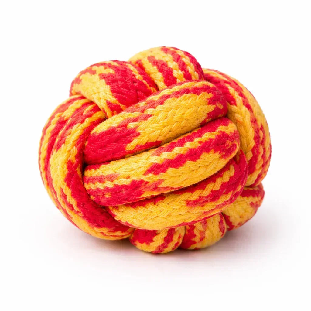 Knotted cotton rope ball toy- Pack of 2 pc - Clawmego