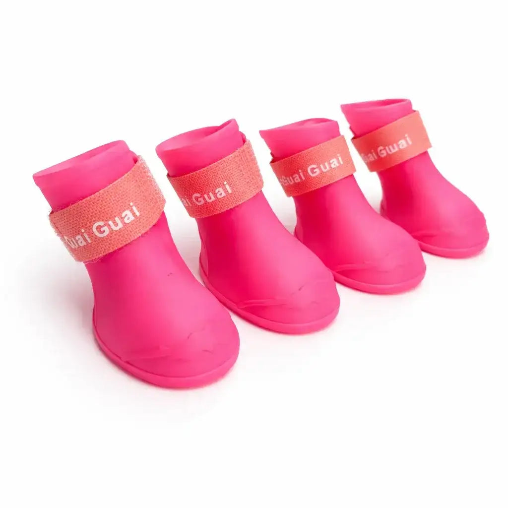Comfort-Fit Pet Silicone Shoes | Adjustable, Waterproof, Anti Slip