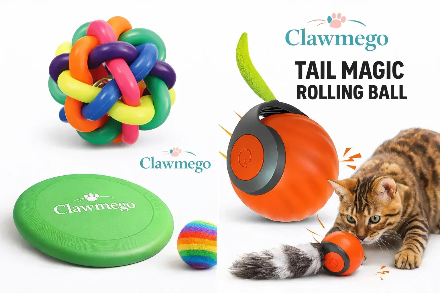 Playtime Combo set – Frisbee & Interactive Balls - Clawmego