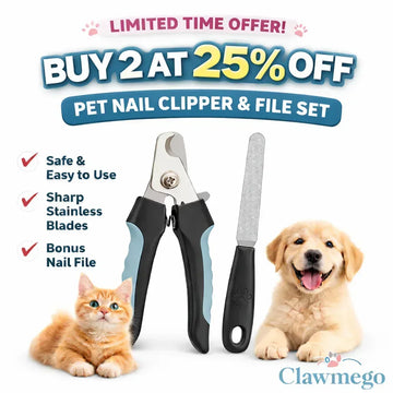 Pet Nail Clipper & File Set – Professional Grooming Tool Sale - Clawmego