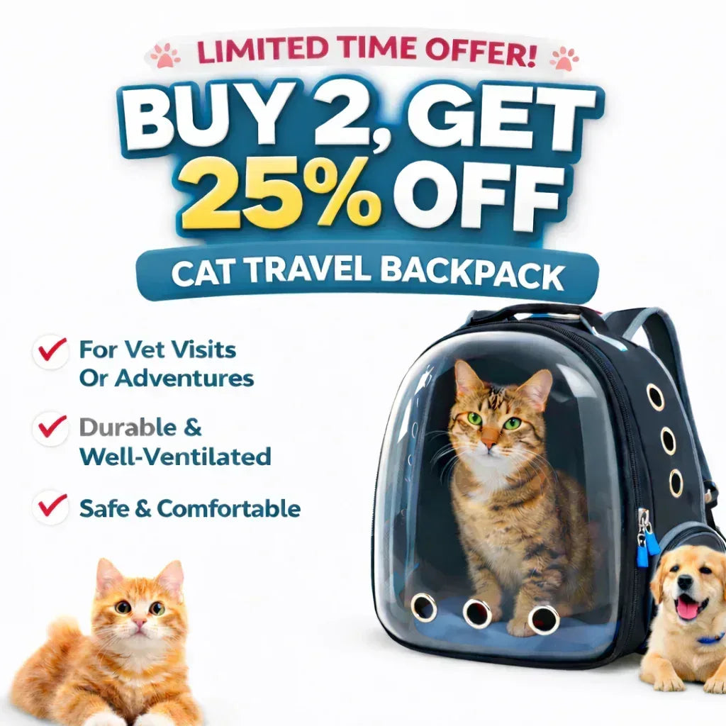Premium Cat Travel Bag with Ventilation – Comfort Fit Sale - Clawmego