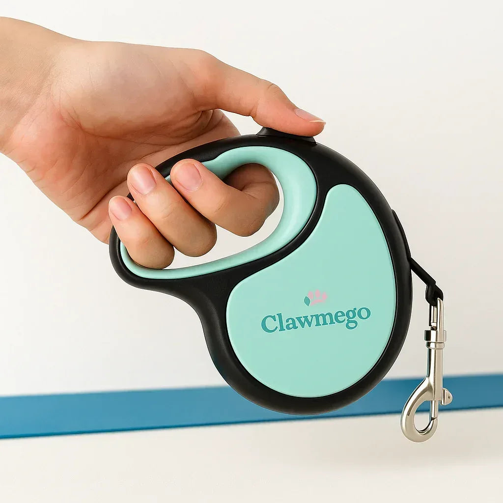 Retractable Dog Leash – Adjustable, Tangle-Free & Comfort Grip - Clawmego