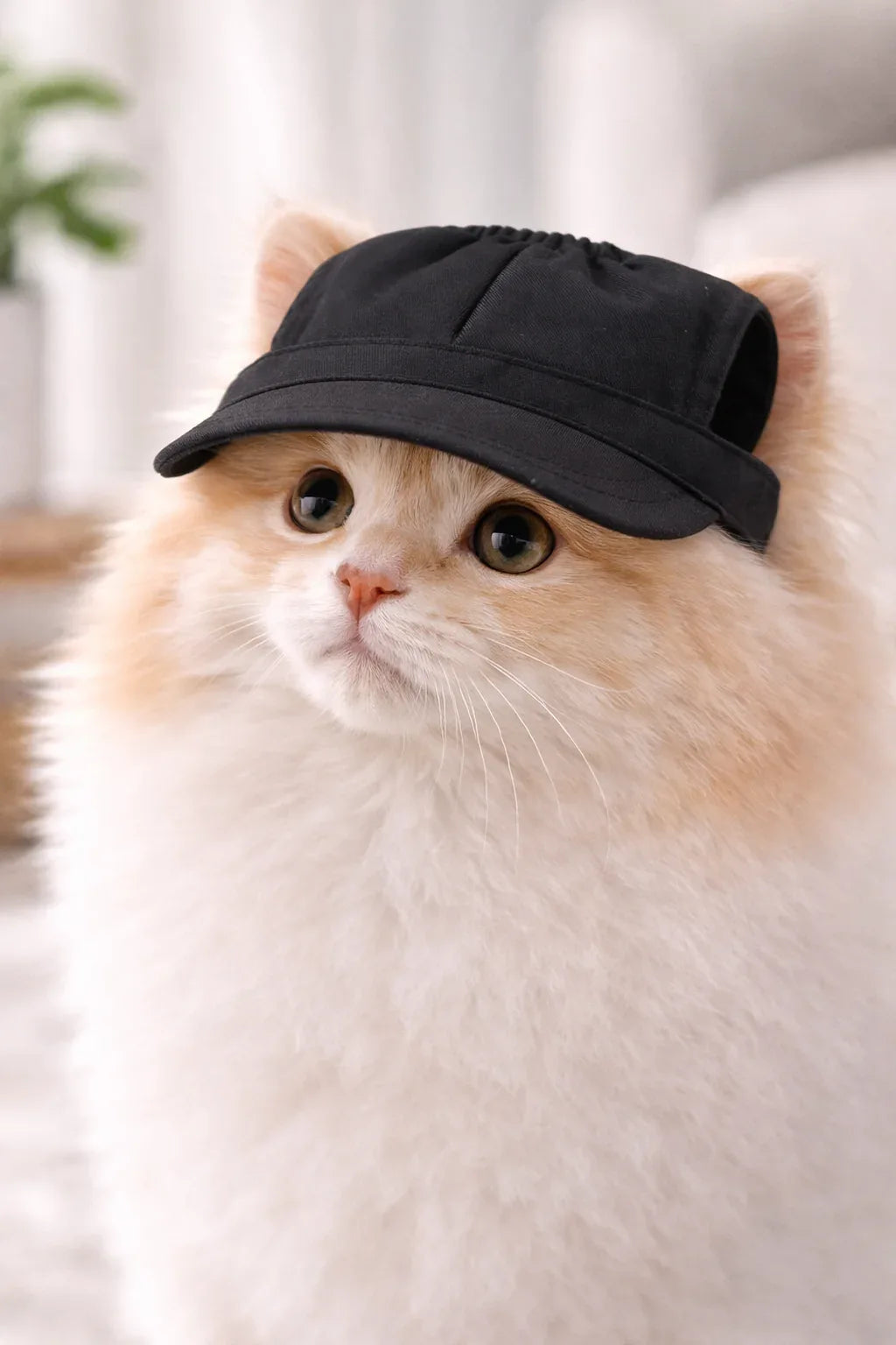 Adjustable Cat & Dog Hat – Cute Ear Cap, Comfort Fit - Clawmego