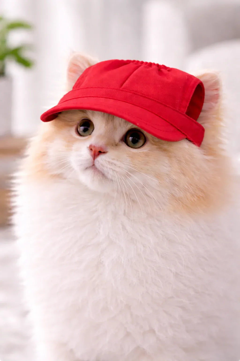 Adjustable Cat & Dog Hat – Cute Ear Cap, Comfort Fit - Clawmego