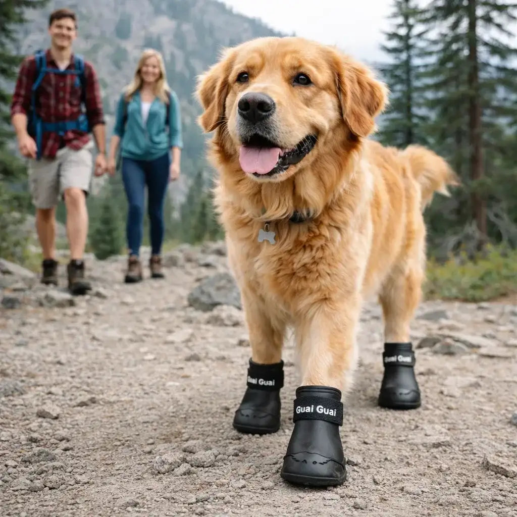 Comfort-Fit Pet Silicone Shoes | Adjustable, Waterproof, Anti Slip