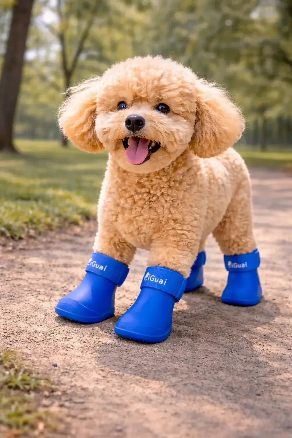 Comfort-Fit Pet Silicone Shoes | Adjustable, Waterproof, Anti Slip