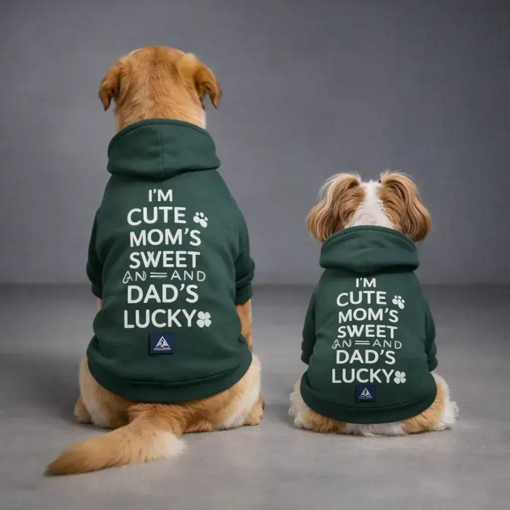 Clawmego Warm Olive Dog Hoodie – Soft Fleece Comfort Fit Pet Sweatshirt - Clawmego
