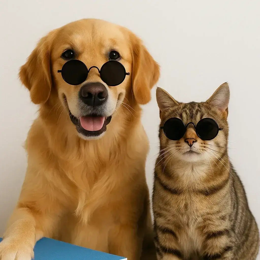 Adjustable Pet Sunglasses – UV Protection & Comfort Fit - Clawmego