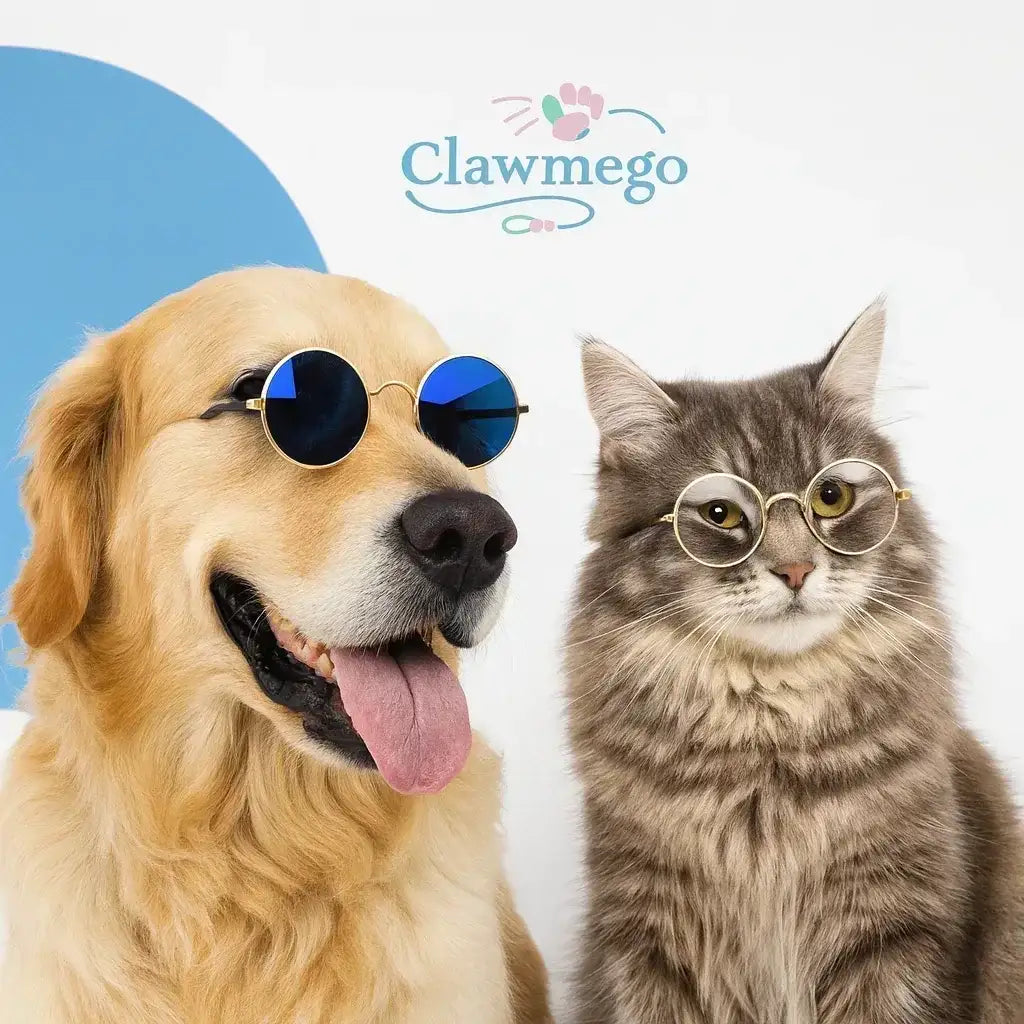 Adjustable Pet Sunglasses – UV Protection & Comfort Fit - Clawmego