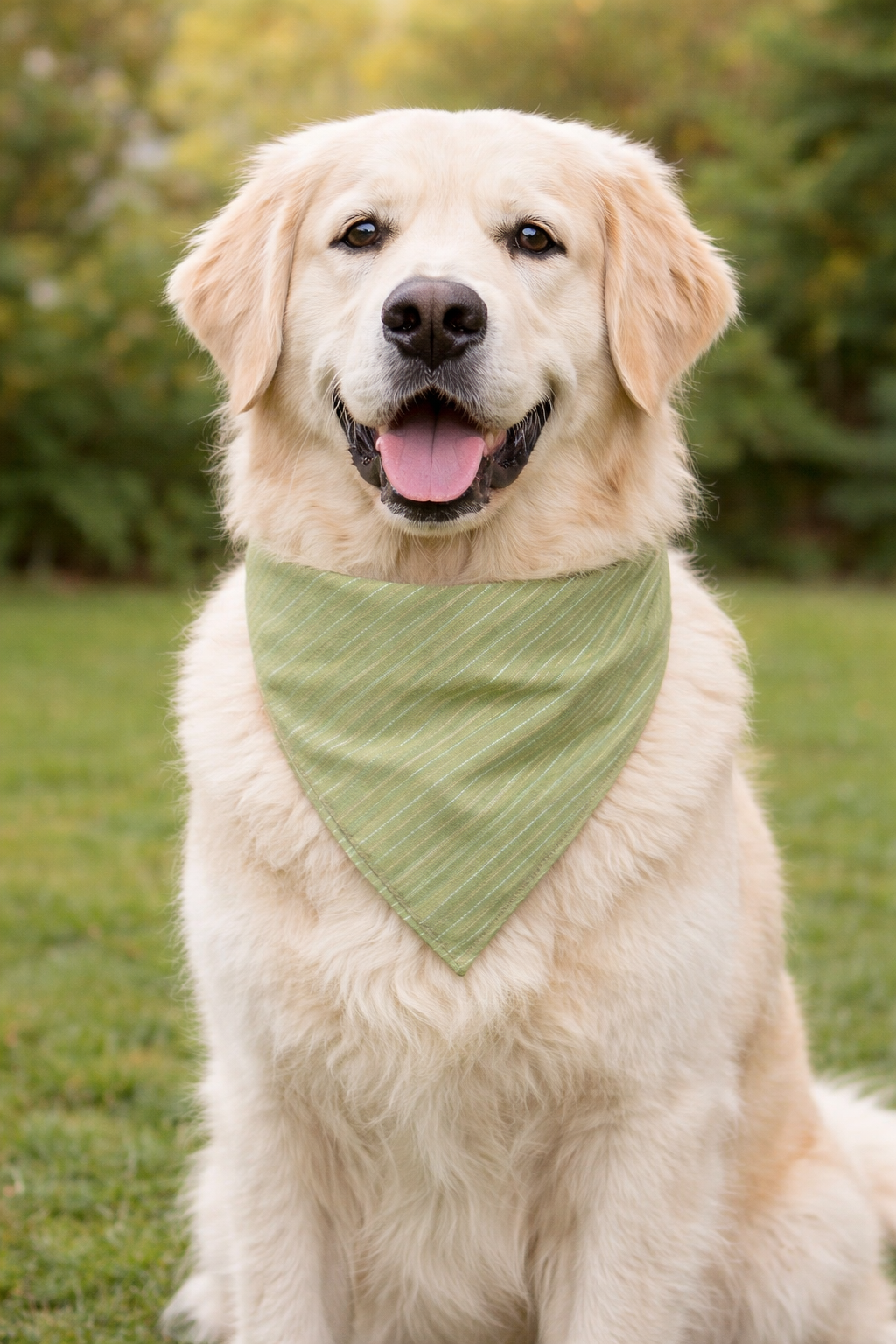 Clawmego Bandana for Dogs_Elegant Designer_Green