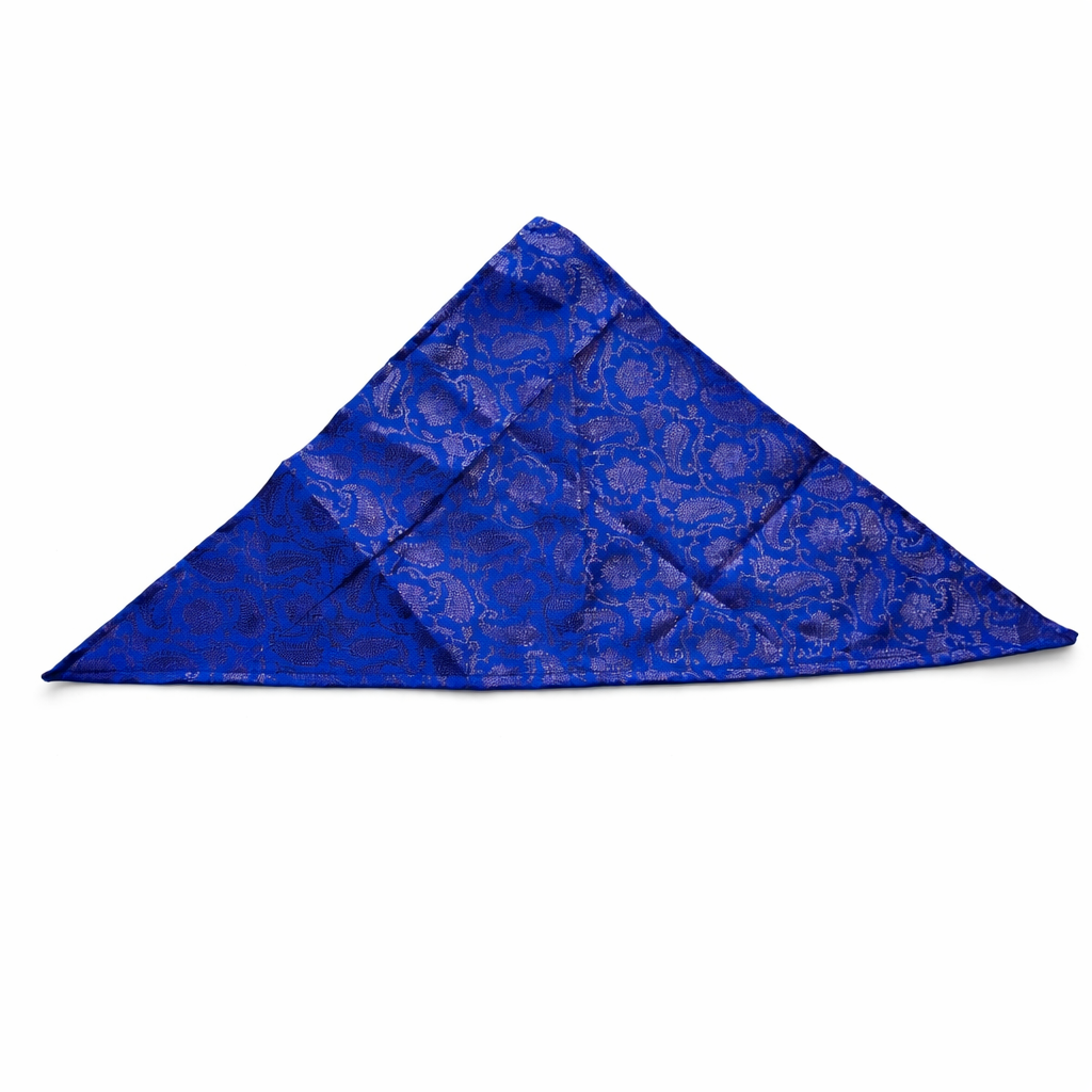Clawmego Stylish Bandana for Dogs Luxury_Royal Blue