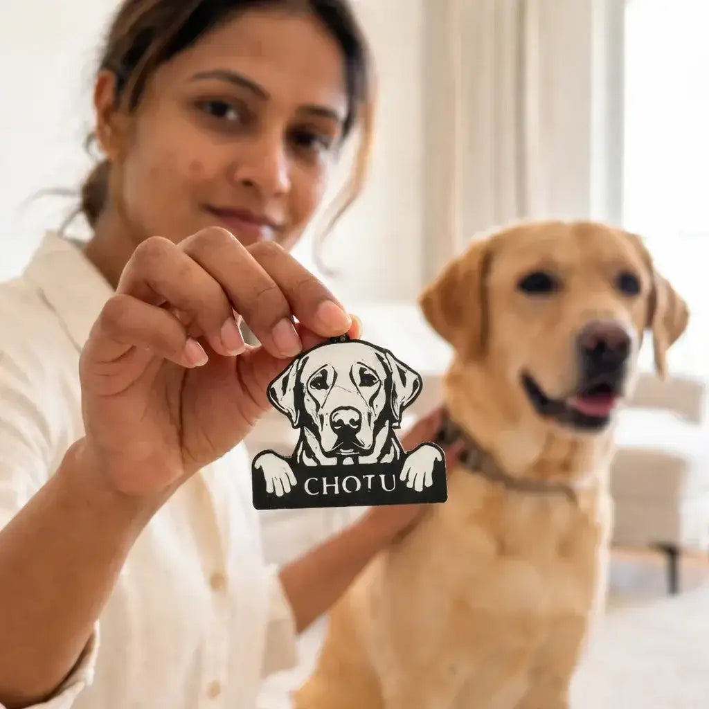 Clawmego Classic Taggo Custom Labrador dog pet tag