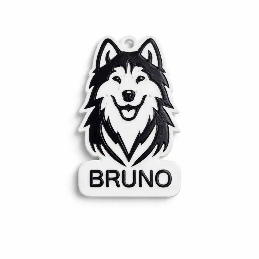 Clawmego NFC Taggo Custom Husky dog pet-ID tag