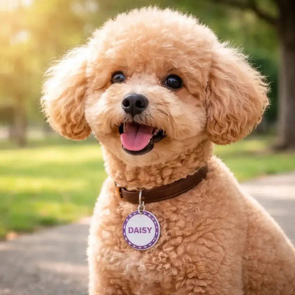 Clawmego NFC Taggo Custom floral pet-ID tag