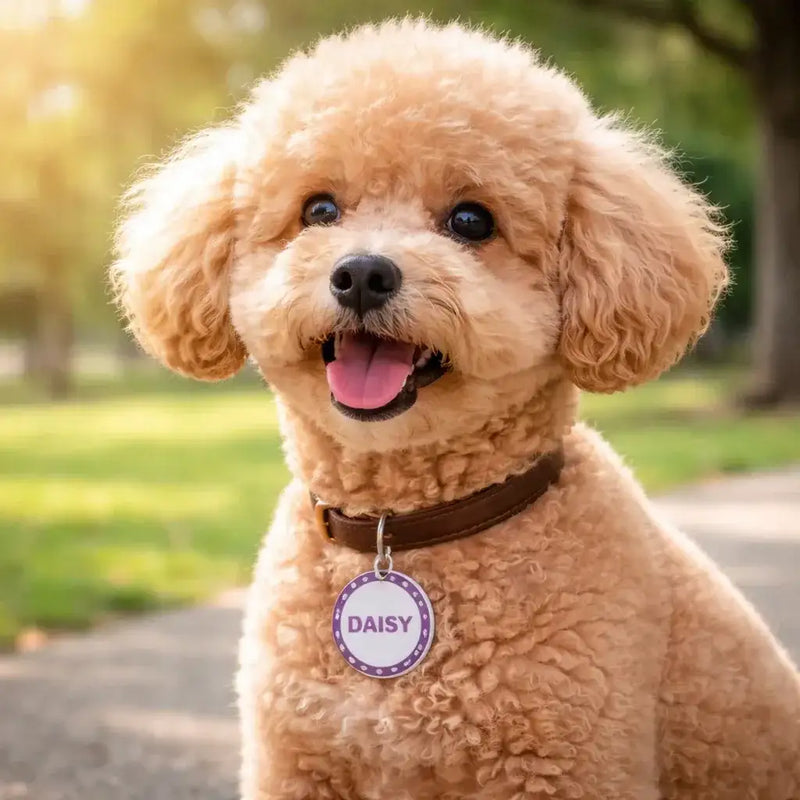Clawmego NFC Taggo Custom floral pet-ID tag