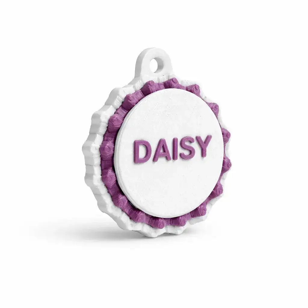 Clawmego NFC Taggo Custom floral pet-ID tag
