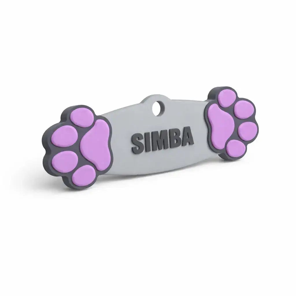 Clawmego NFC Taggo Custom paw print pet-ID tag