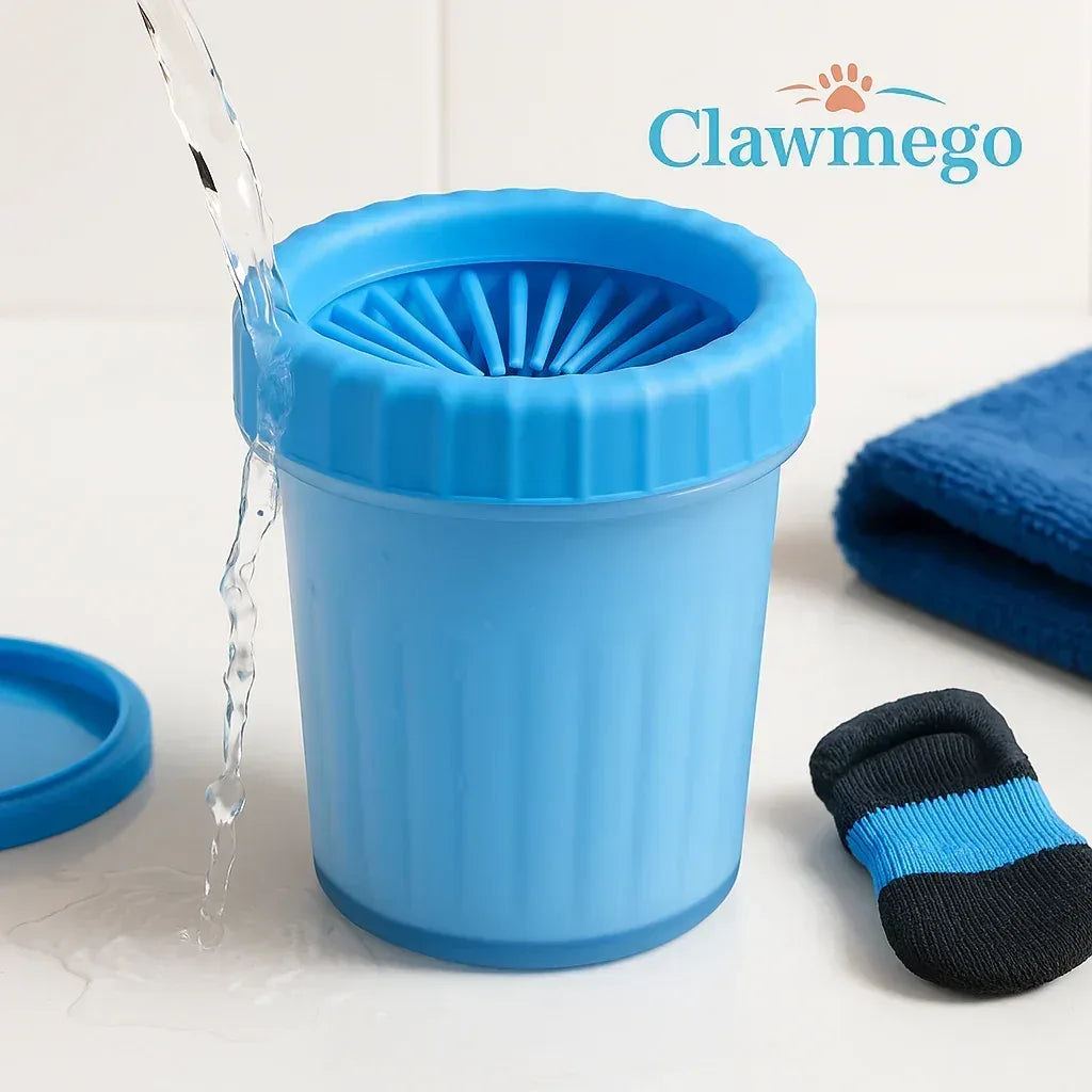 Paw Cleaning Cup – Portable Silicone Pet Paw Washer for Dogs & Cats - Clawmego