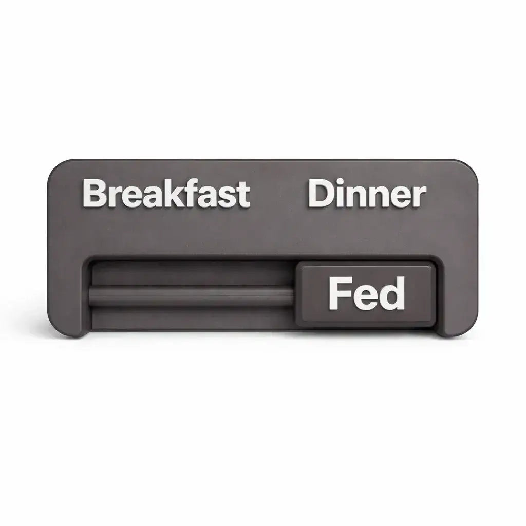 Clawmego Pet Feeding Reminder with Sliding Indicator – Meal Tracker
