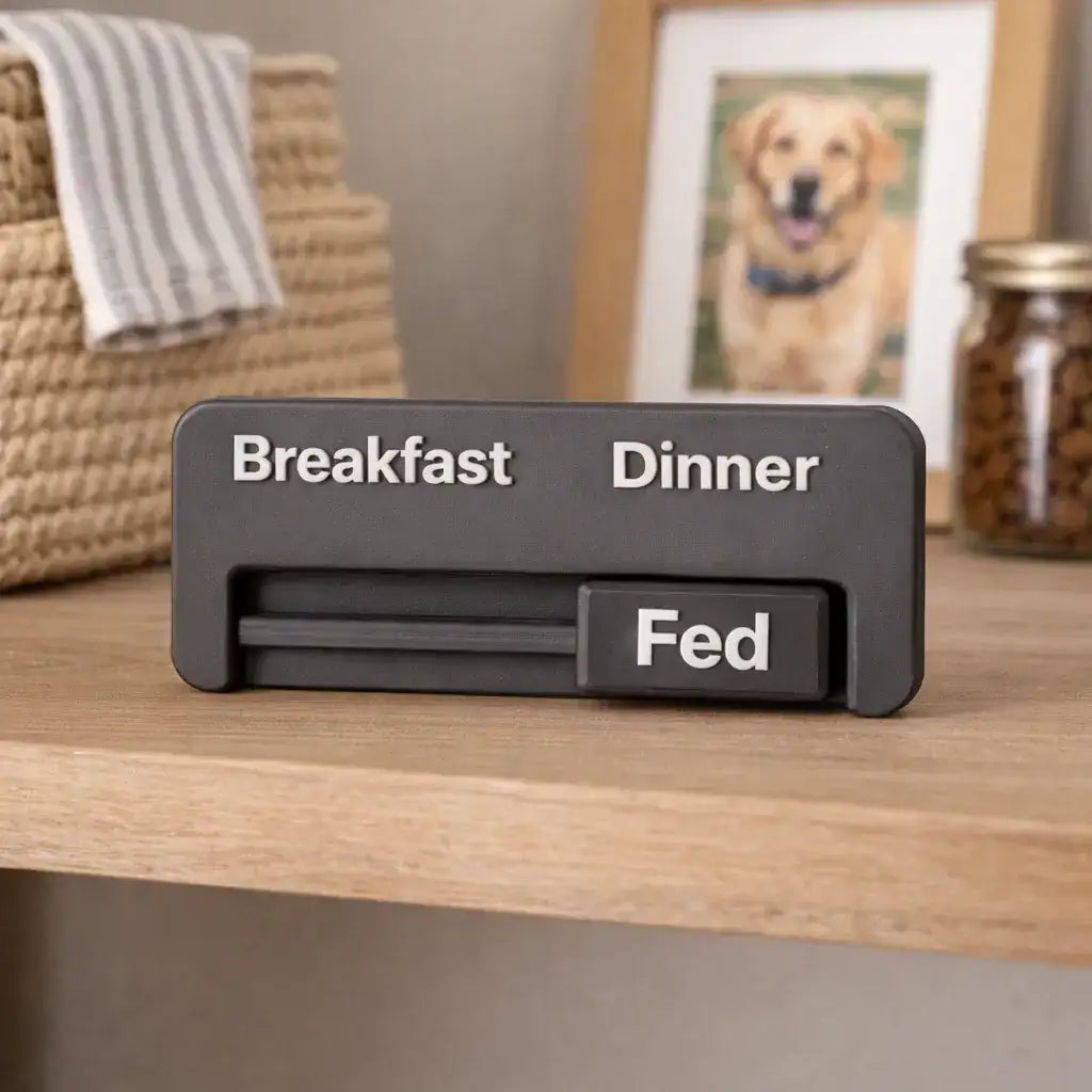 Clawmego Pet Feeding Reminder with Sliding Indicator – Meal Tracker