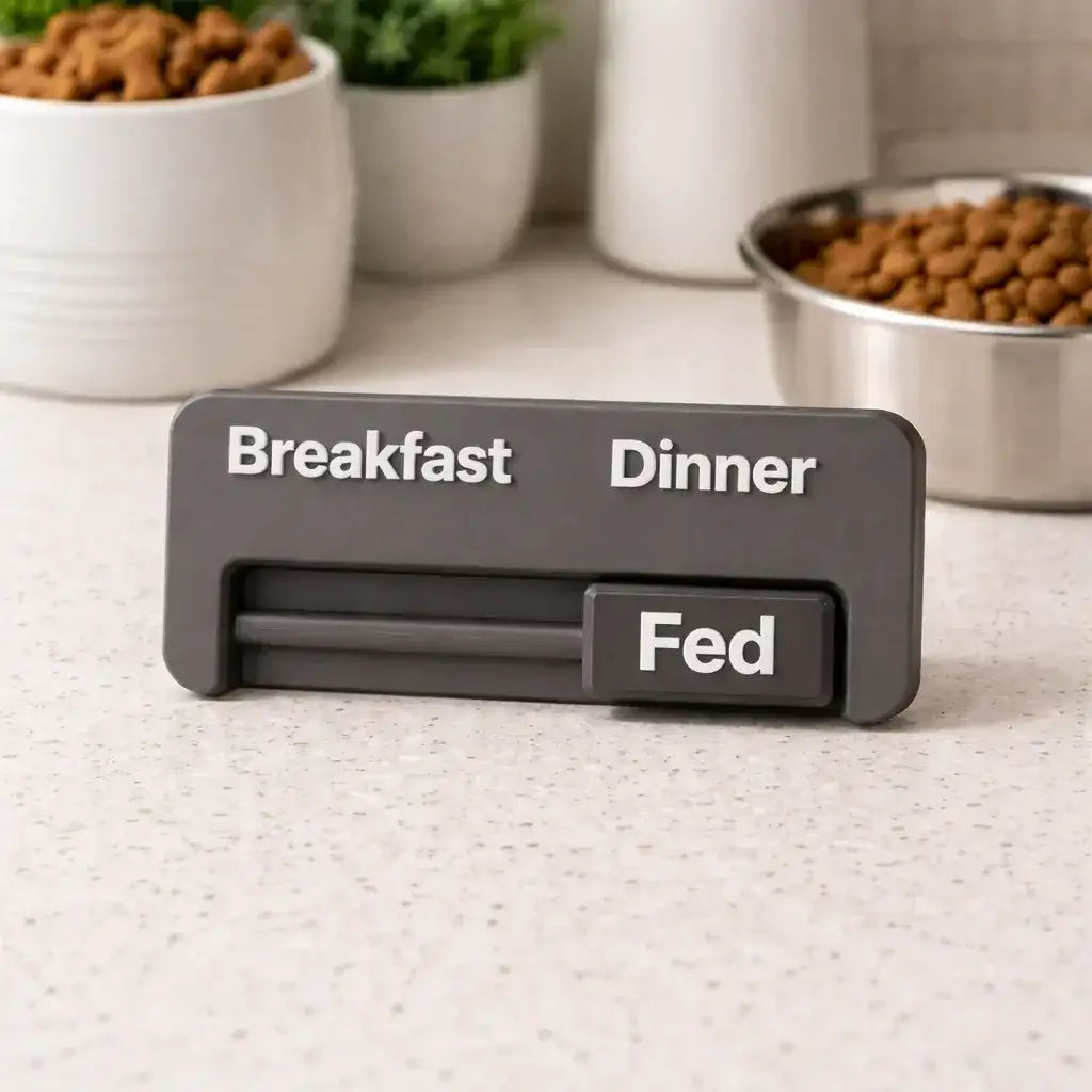 Clawmego Pet Feeding Reminder with Sliding Indicator – Meal Tracker