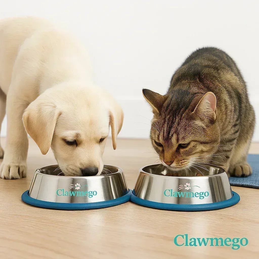 Premium Stainless Steel Dog Bowl – Non-Slip, Durable & Easy to Clean Sale - Clawmego