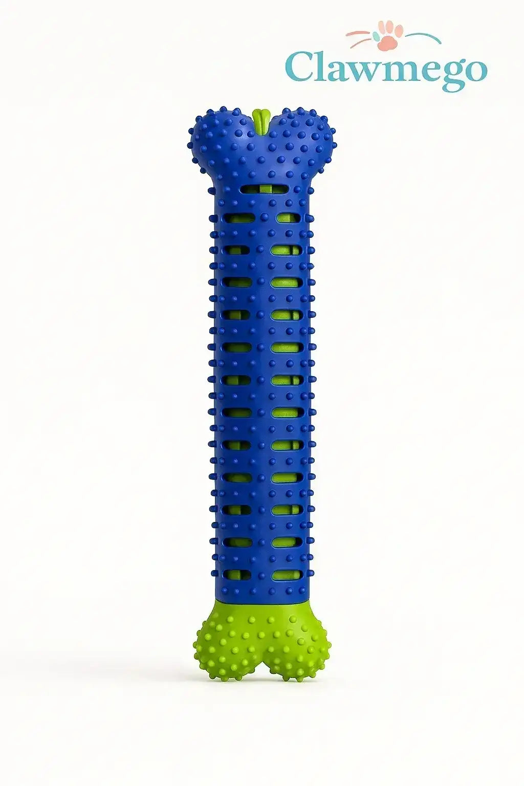 Spiked Bone Chew Stick – Durable Dog Toy for Dental Health & Strong Teeth - Clawmego