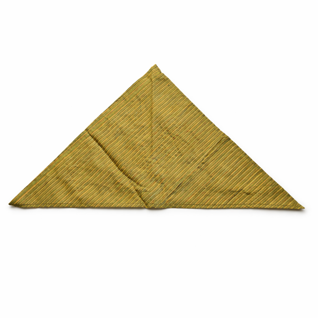 Clawmego Stylish Bandana for Dogs_Classic_Mustard Green