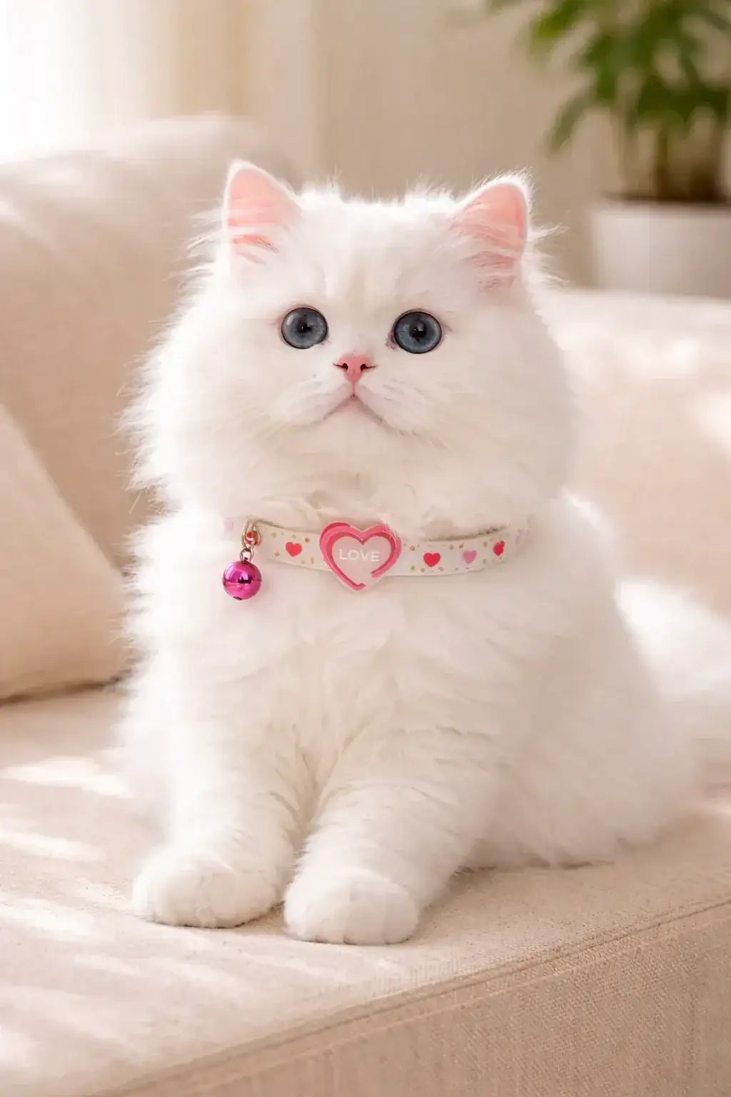 Clawmego Valentine’s Reflective Cat Collar – Adjustable Comfort Fit