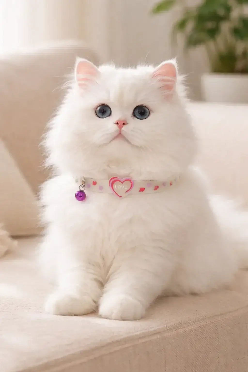 Clawmego Valentine’s Reflective Cat Collar – Adjustable Comfort Fit