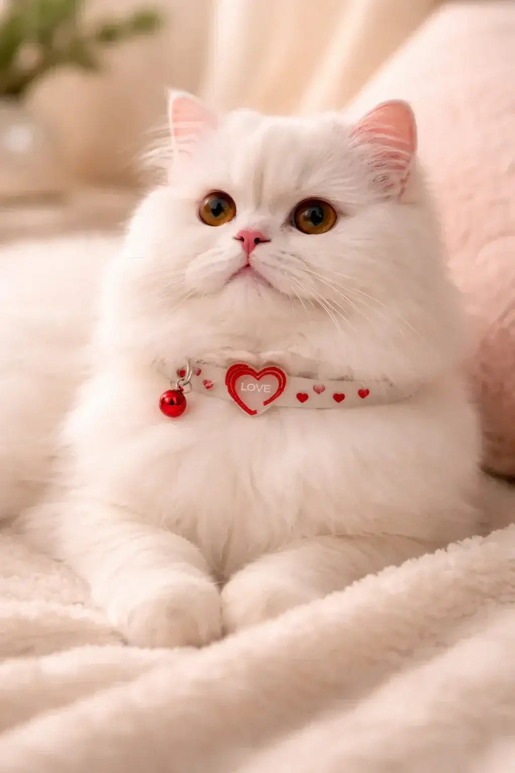 Clawmego Valentine’s Reflective Cat Collar – Adjustable Comfort Fit