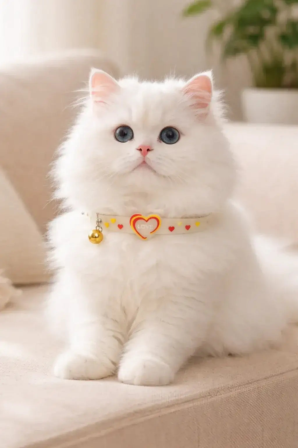 Clawmego Valentine’s Reflective Cat Collar – Adjustable Comfort Fit