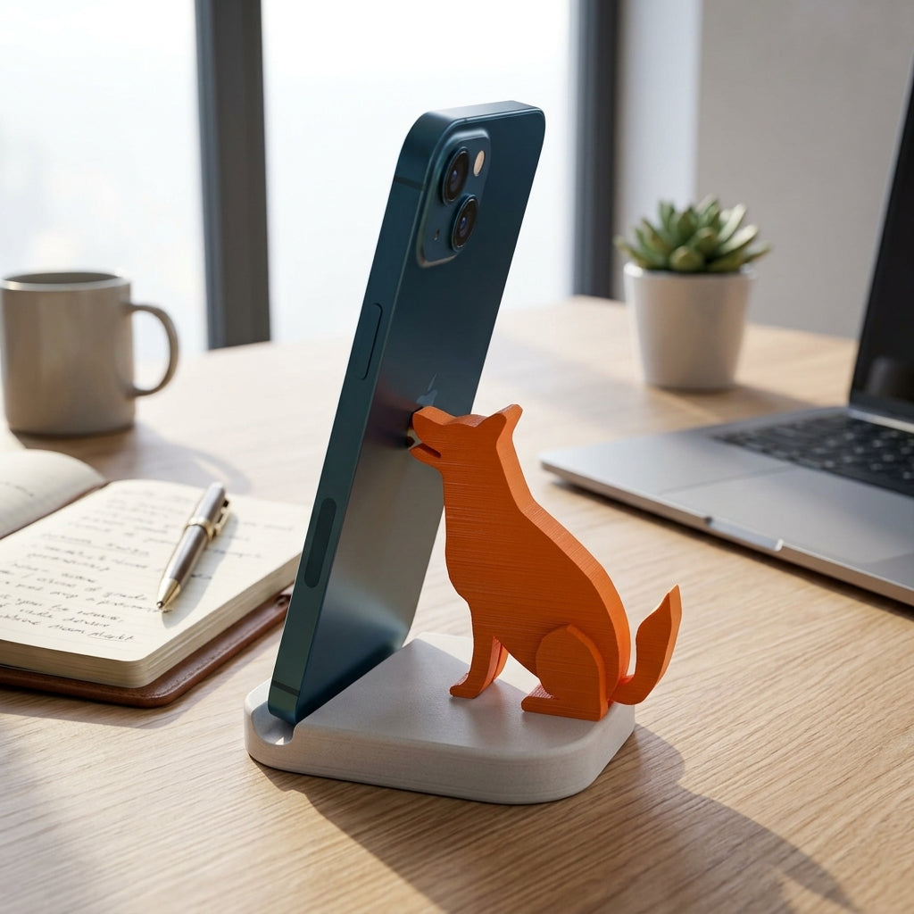 Dog_Silhouette_Mobile_Holder_Backside View