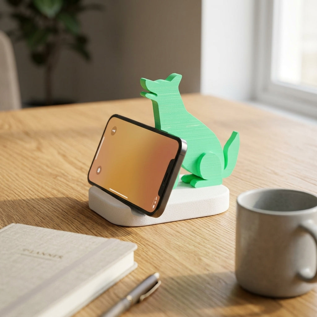 Dog_Silhouette_Mobile_Holder_Closeup View 2
