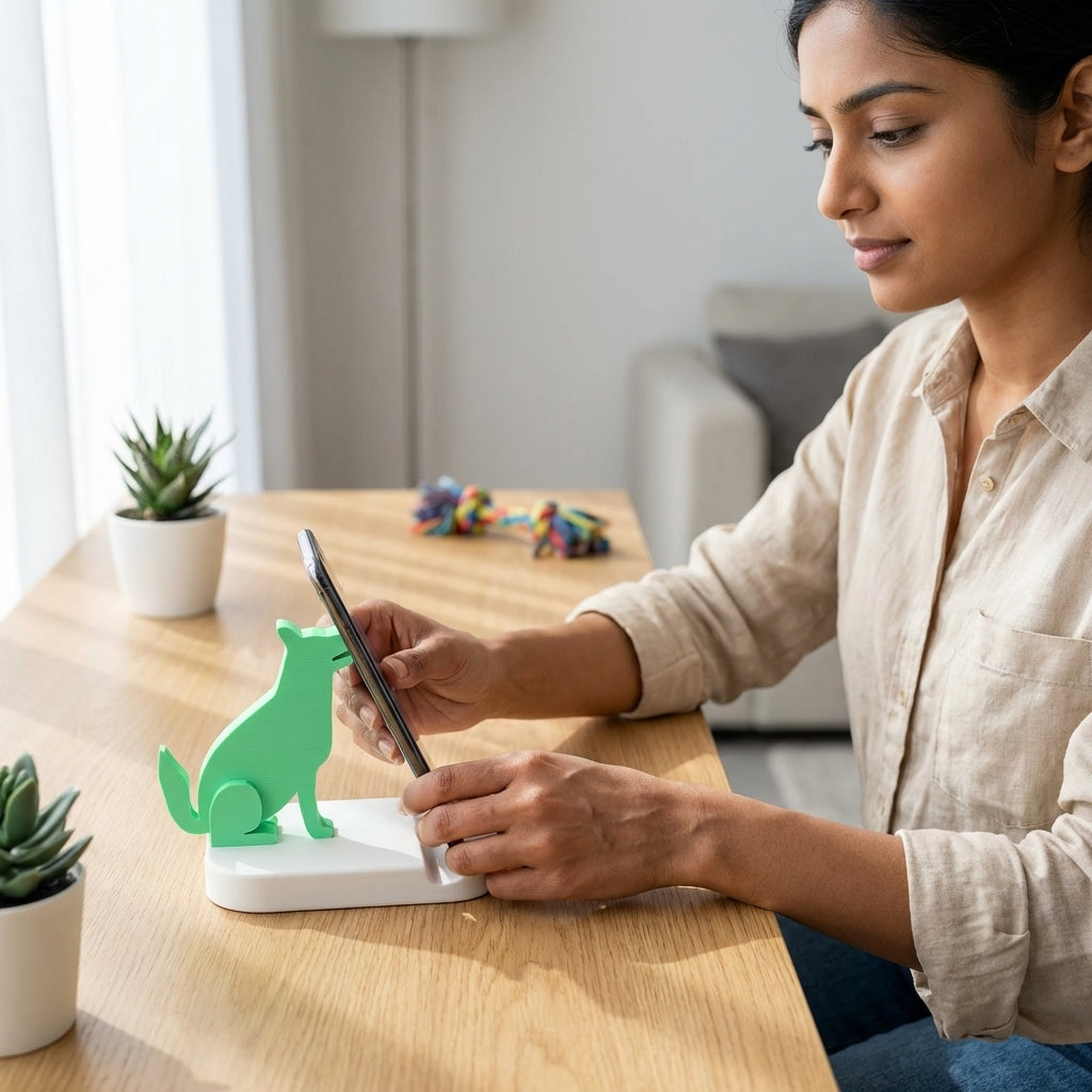 Dog_Silhouette_Mobile_Holder_Lifestyle View