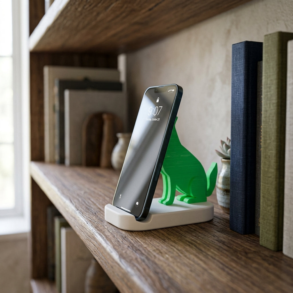 Dog_Silhouette_Mobile_Holder_Side View