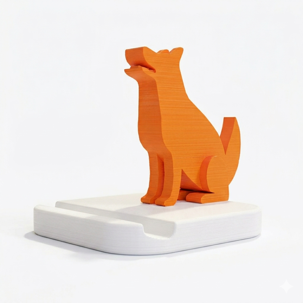 Dog_Silhouette_Mobile_Holder_Side View 2