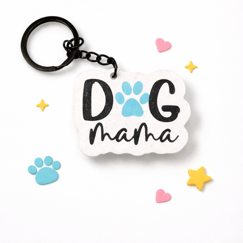 Keychain with DOG mama