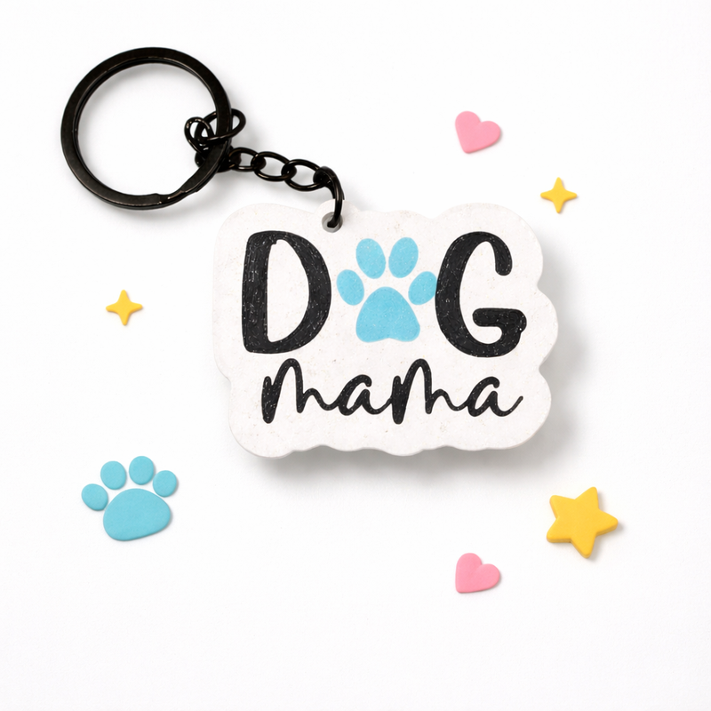 Keychain with DOG mama